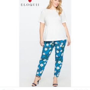 Draper James by Eloquii Floral Print Pants Sz 18